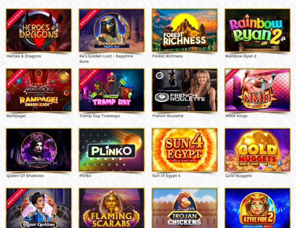 win Unique casino en ligne